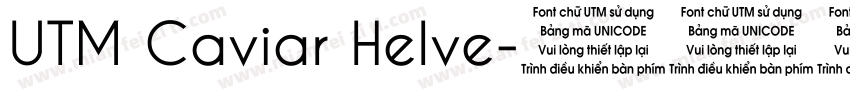 UTM Caviar Helve字体转换